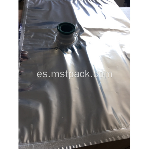 Bolsa plana de papel de aluminio con pico